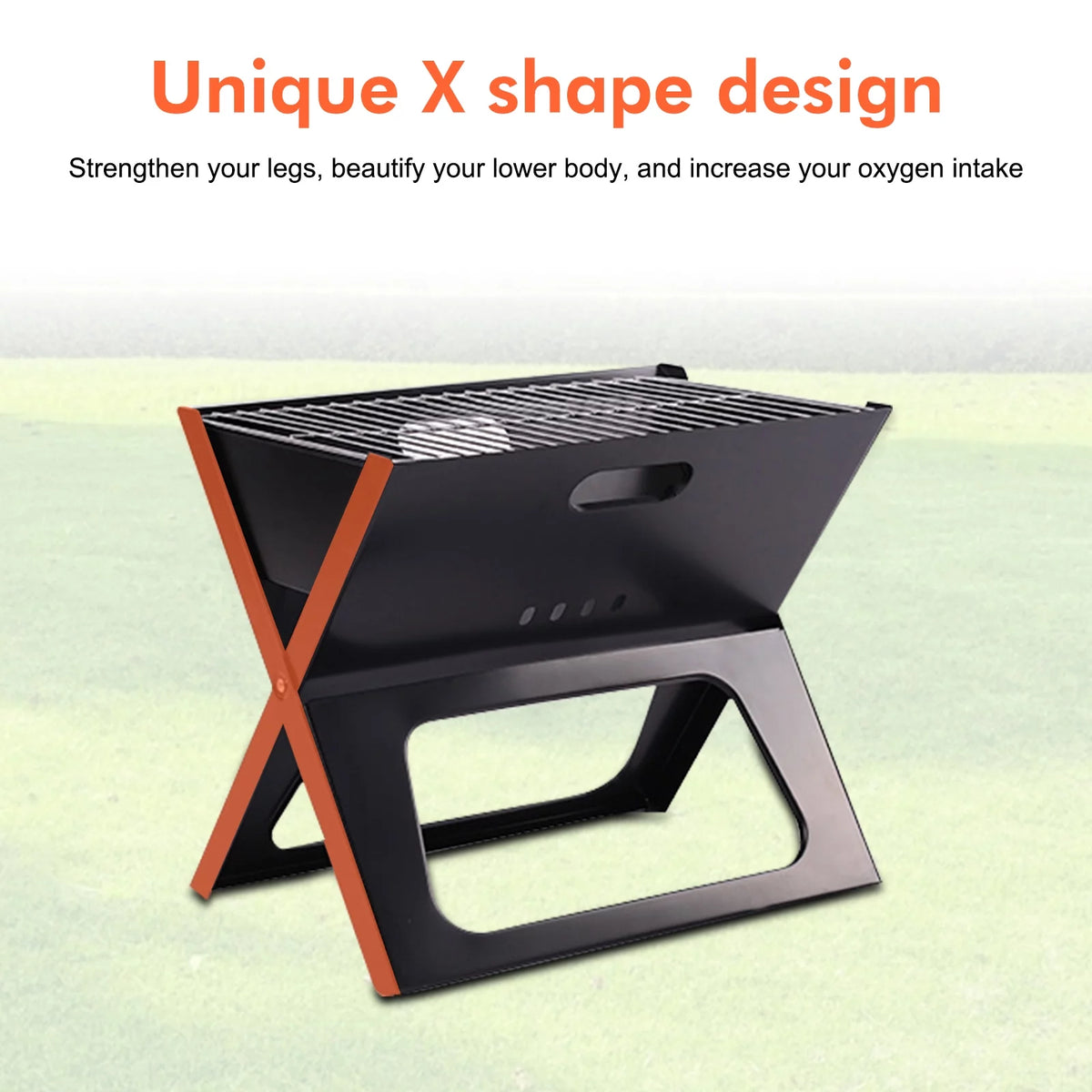 Charcoal BBQ Portable Foldable Grill J693238