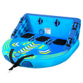 3 Person Inflatable Towable Tube with EVA Foam Seat Pads D66899