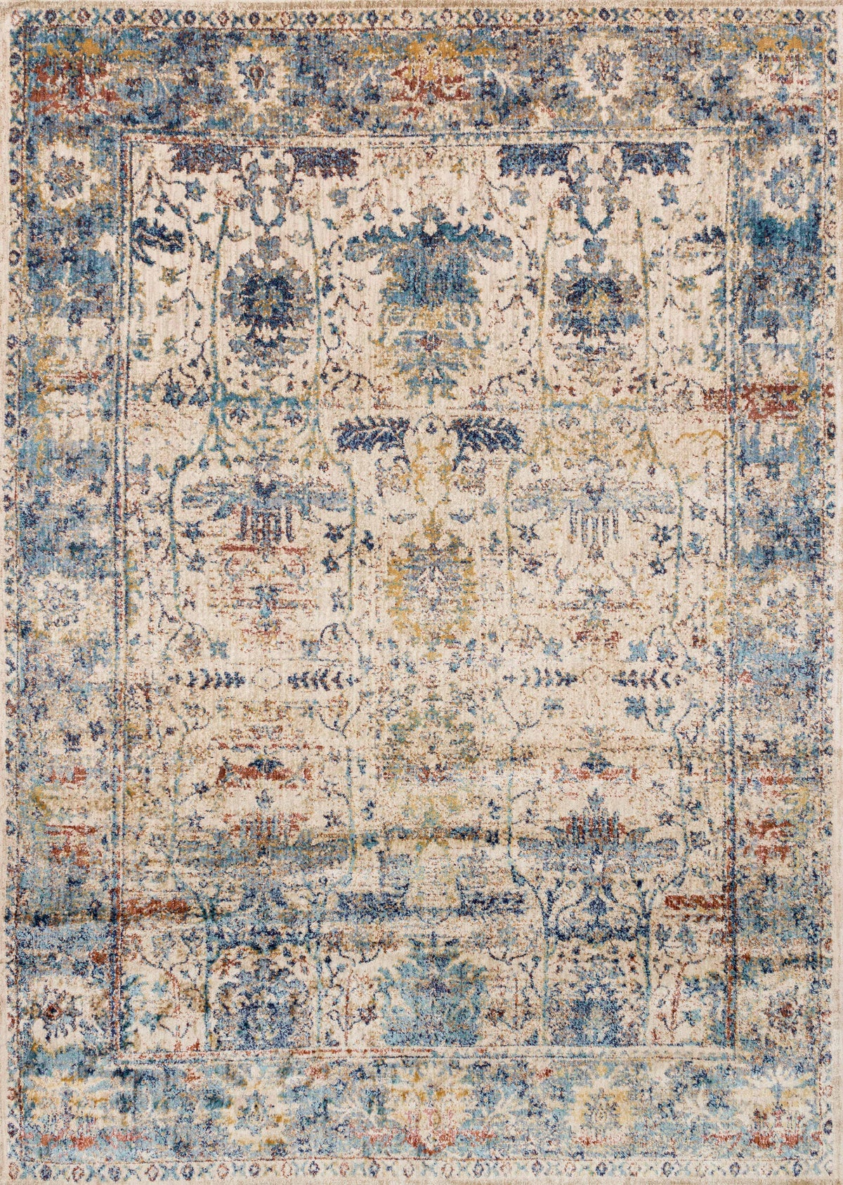 Sand Lt. Blue 9'6 x 13' Rug L7716