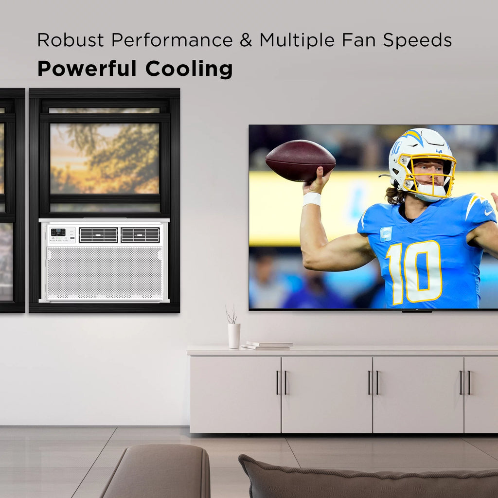 12,000 BTU Smart Window Air Conditioner, White J41067