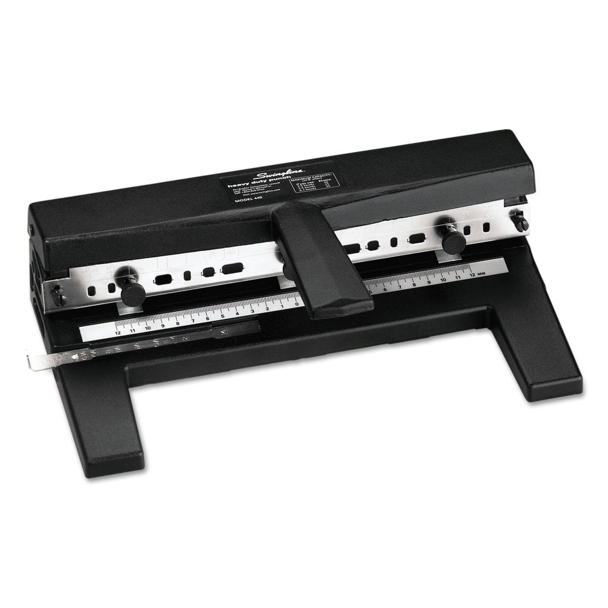 40-Sheet Heavy-Duty Three-Hole Adjustable Punch D9806