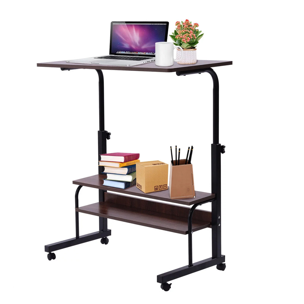 Rolling Computer Desk Corner Laptop Table B8321