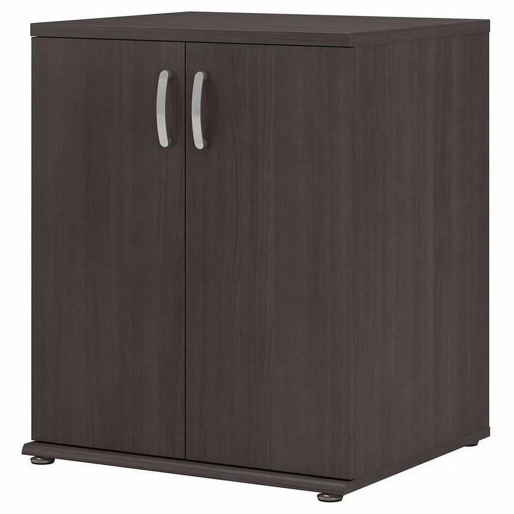 Storm Gray Engineered Wood Cabinet with Doors Y535