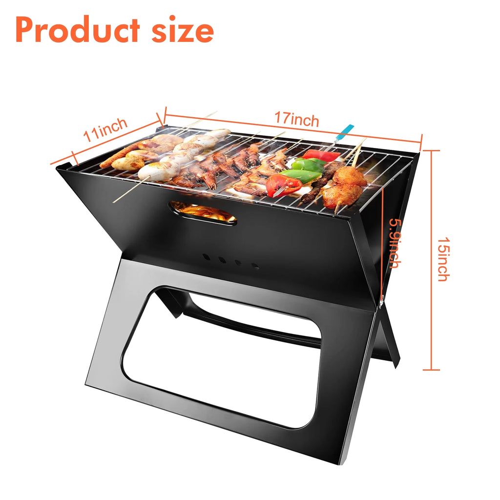 Charcoal BBQ Portable Foldable Grill J693238