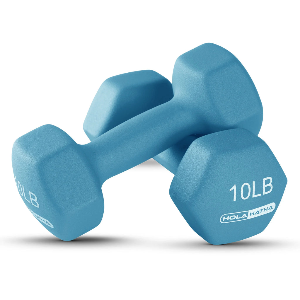 5, 10 & 15 Pound Neoprene Dumbbell Weight Set with Storage Rack J403576