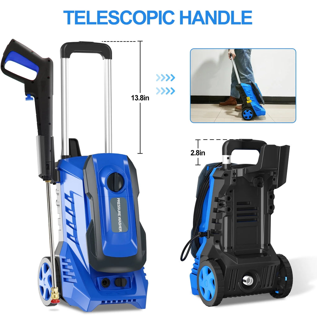 Electric Pressure Washer 3200Psi Max 2GPM with 4 Nozzle F2749