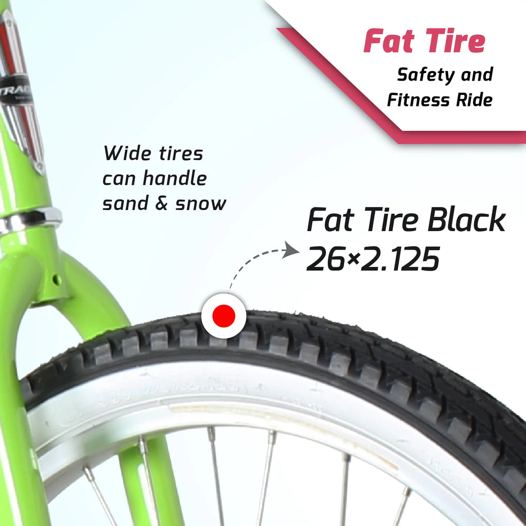 26 Inch 1 Speed Mint Green Cruiser Bike R450170