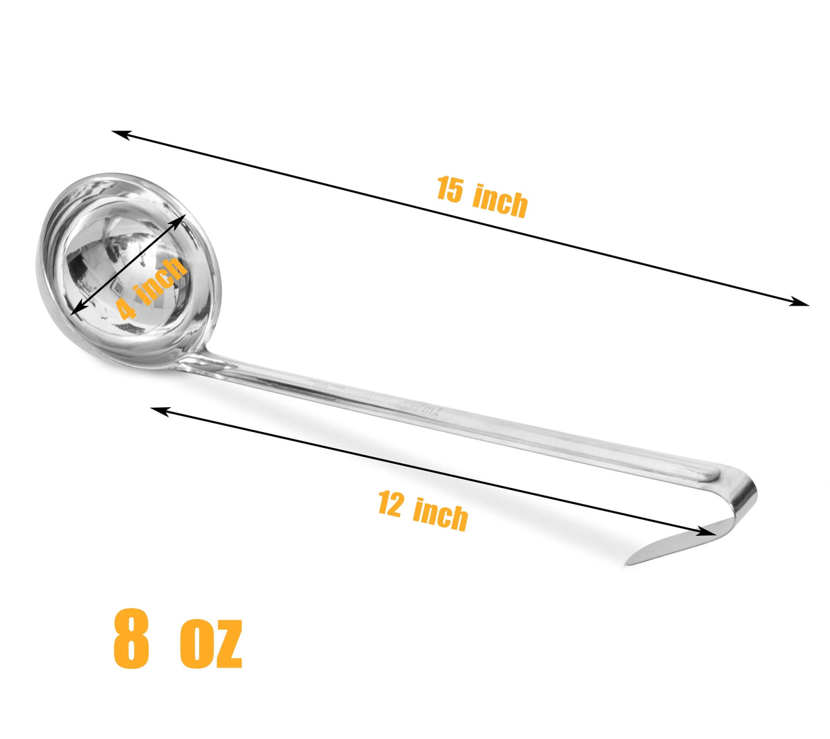 2 Pack 8 Oz Stainless Steel Soup Ladle L32172