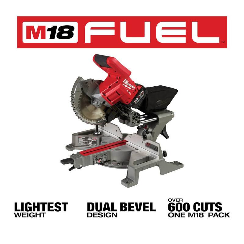 18V Lithium-Ion Brushless Cordless 7-1/4 in. Dual Bevel Sliding Compound Miter Saw A8655