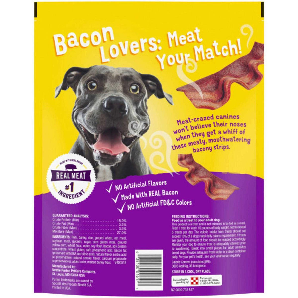 Bacon Strips Dog Treats A382287