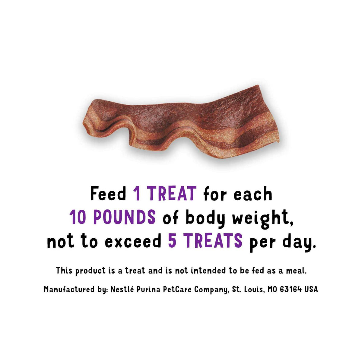 Bacon Strips Dog Treats A382287