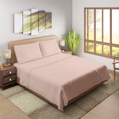 100% Cotton Percale 4-Piece Bed Sheets Set N21789