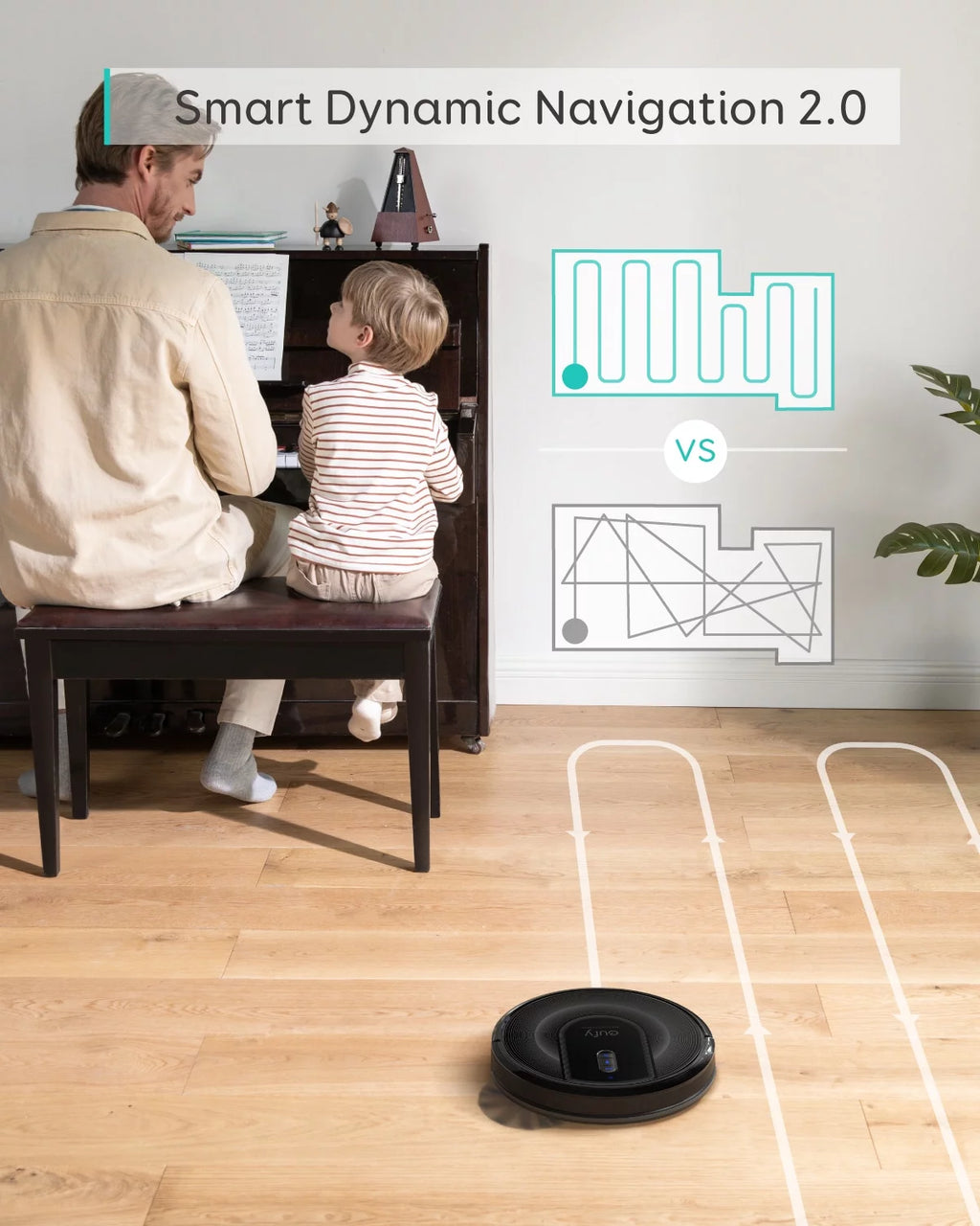 Robot Vacuum with Home Mapping, 2000Pa Suction, Wi-Fi G44273