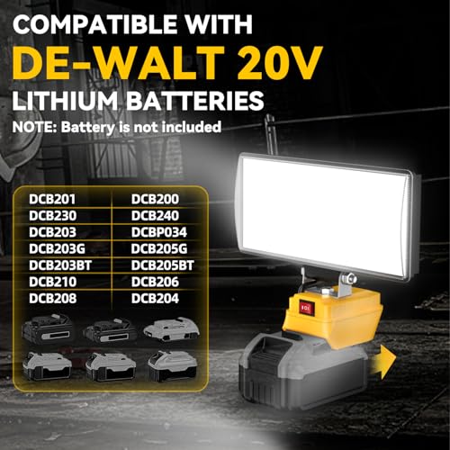 Cordless LED Work Light with USB Charging Port H343