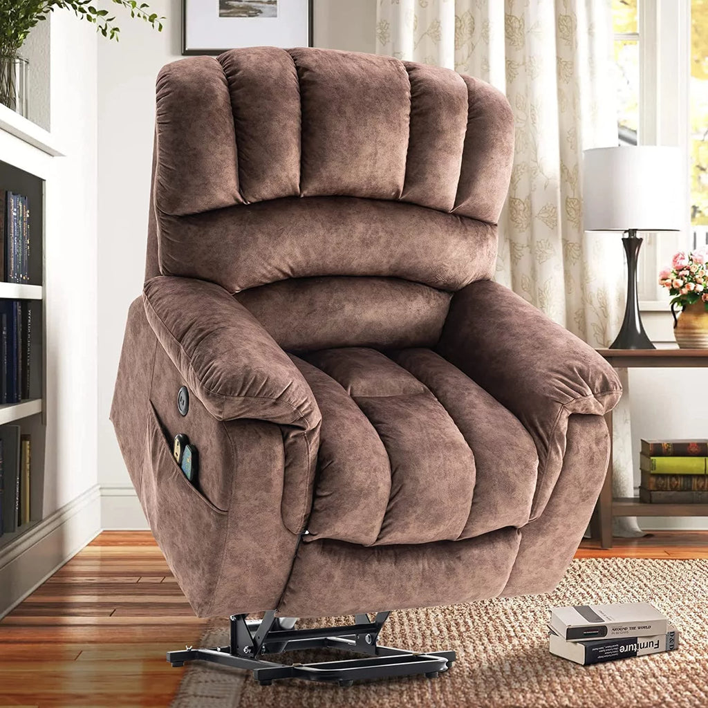 Large Power Lift Recliner with Massage and Heat M3712