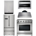36 Electric Range, Range Hood, Microwave, Refrigerator, Dishwasher N20600