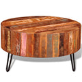 Solid Reclaimed Wood Round Coffee Table I4575