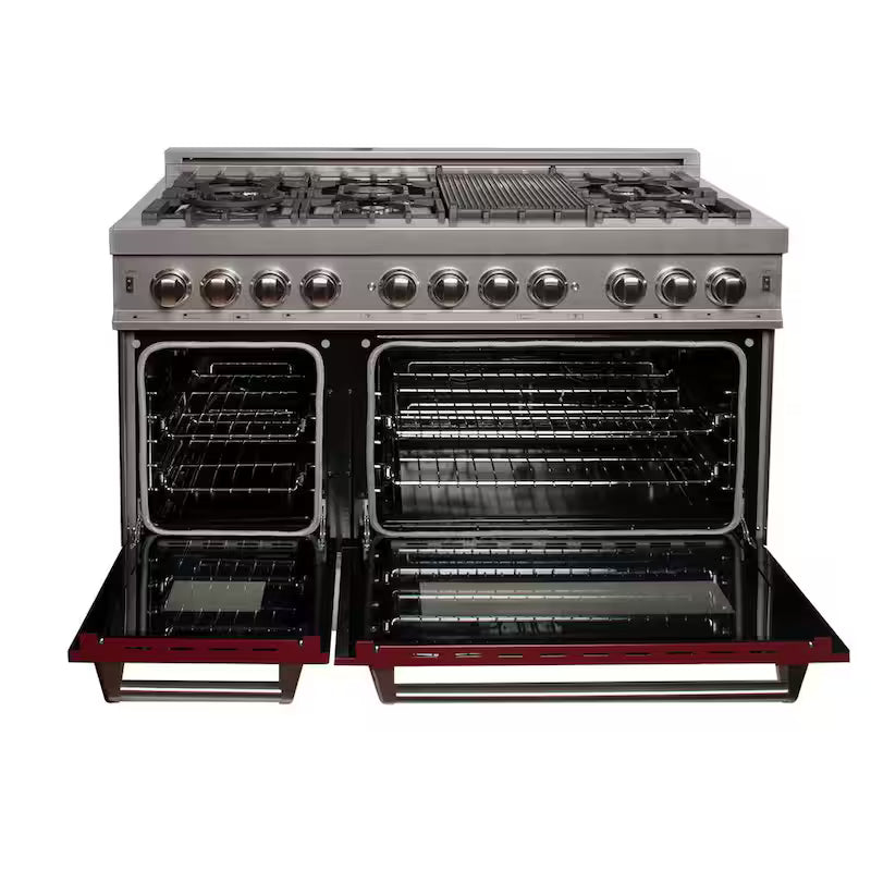 7 Burner Dual Fuel Range with Double Oven F5978