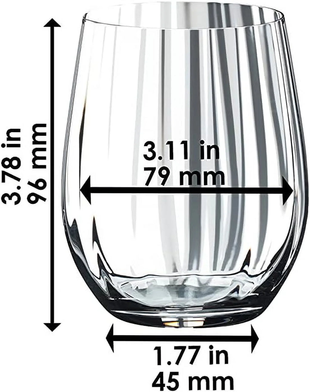 Optical Glass Whisky Set Of 2 12.13Fl Oz O614363