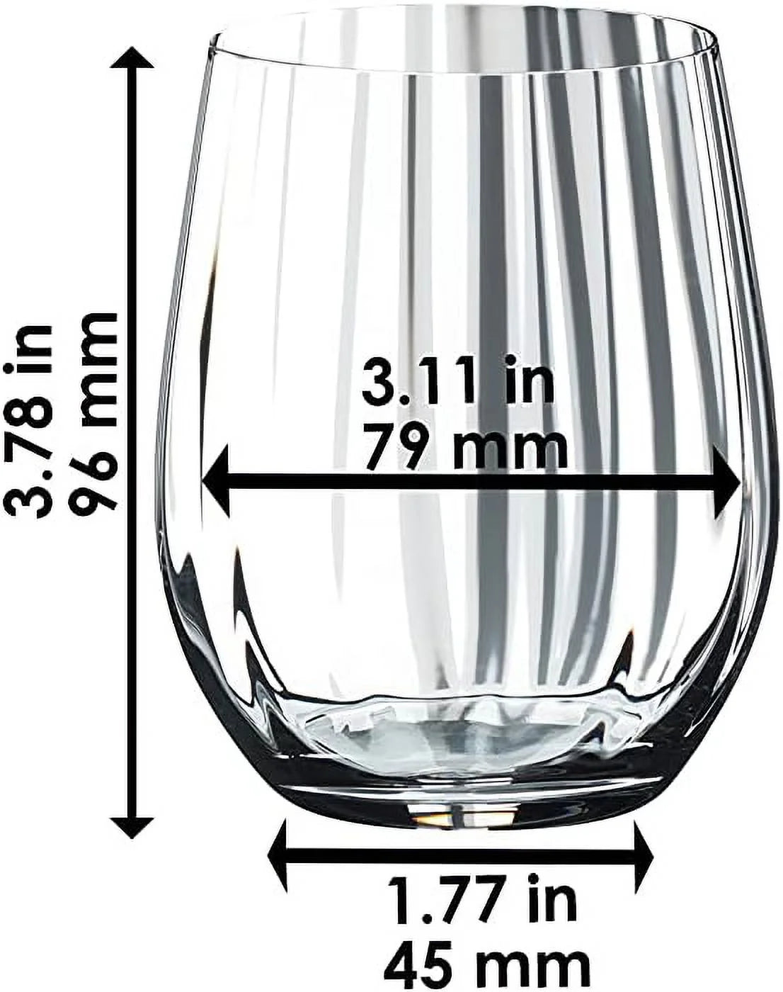 Optical Glass Whisky Set Of 2 12.13Fl Oz O614363