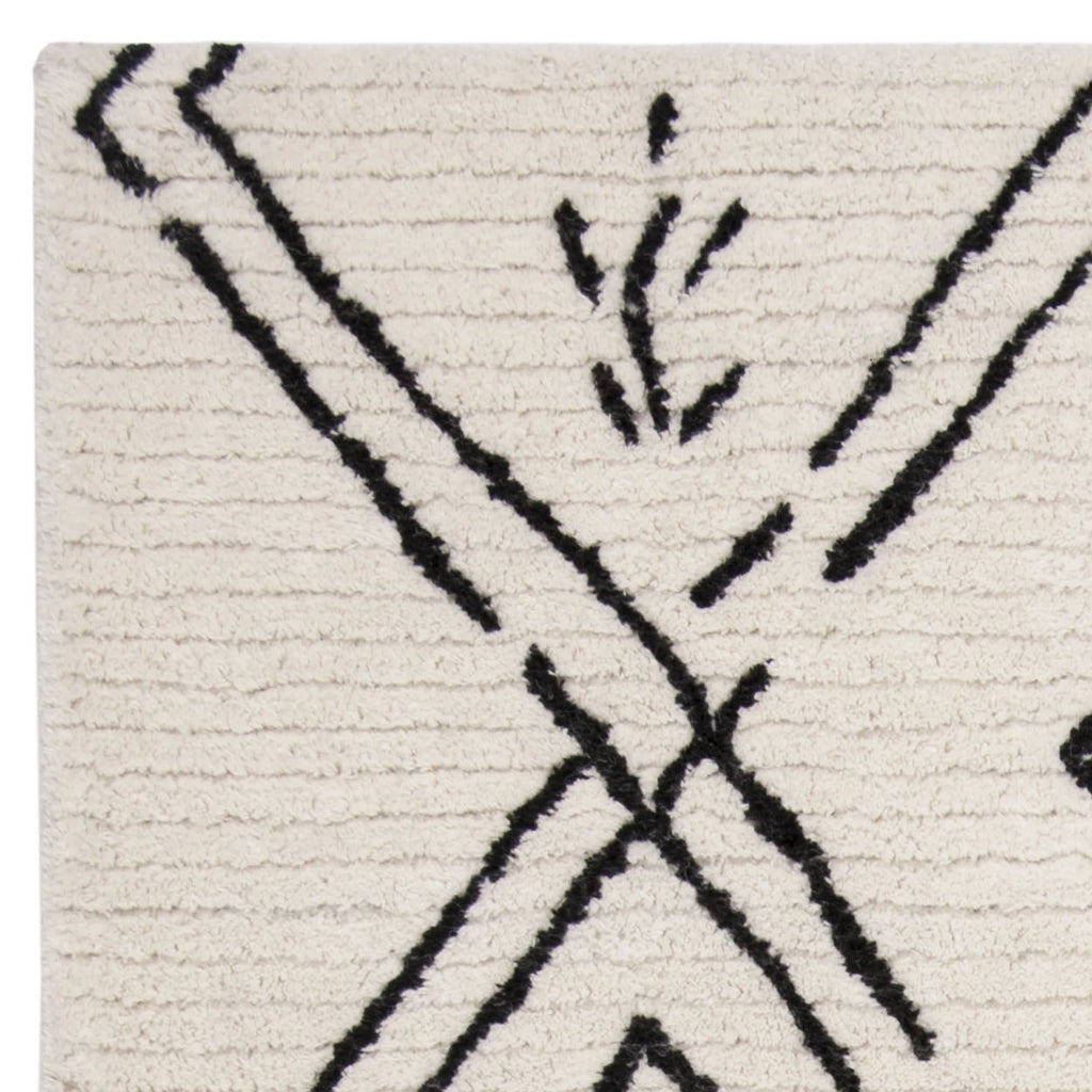 Shag Abstract Moroccan Area Rug or Runner Z84087