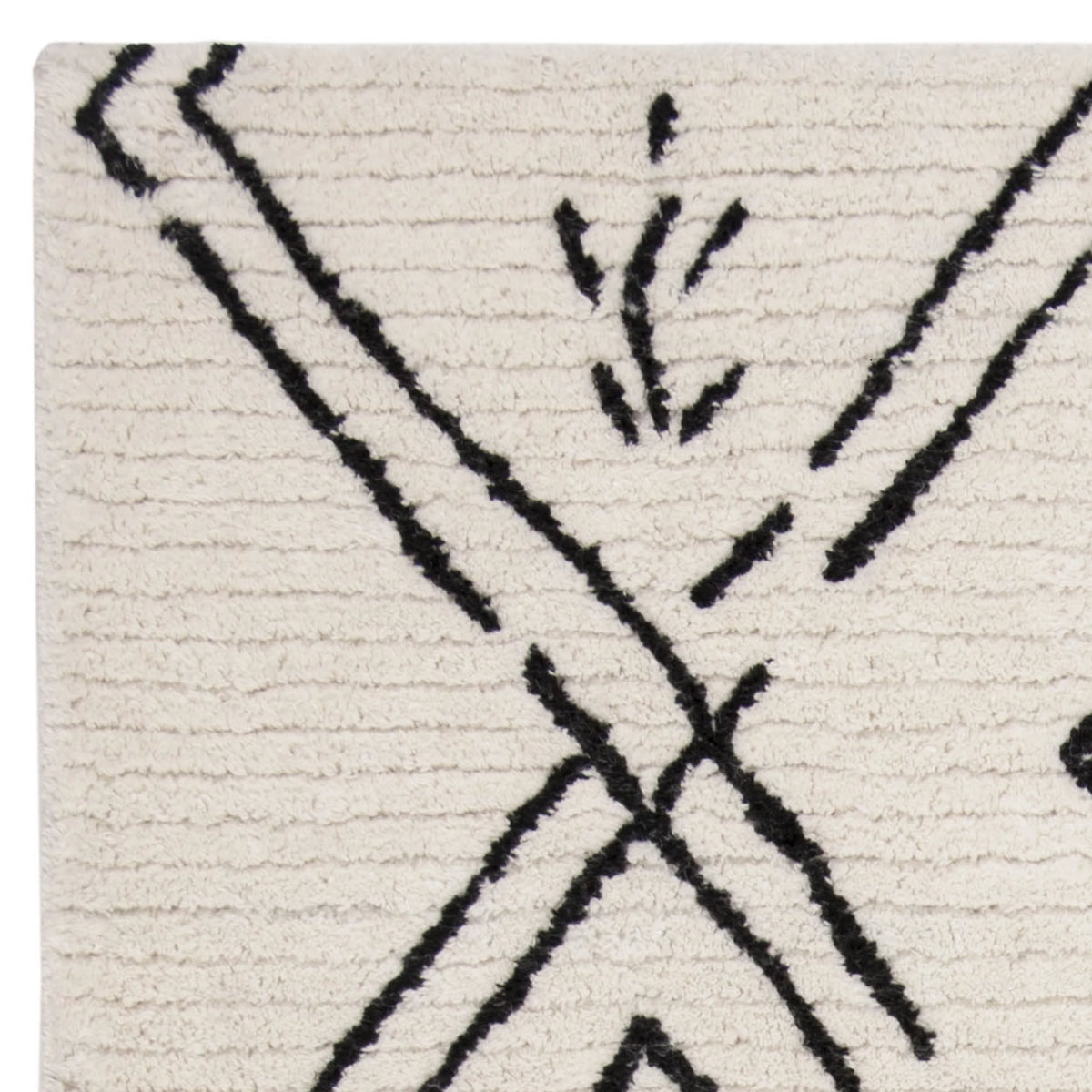 Shag Abstract Moroccan Area Rug or Runner Z84087