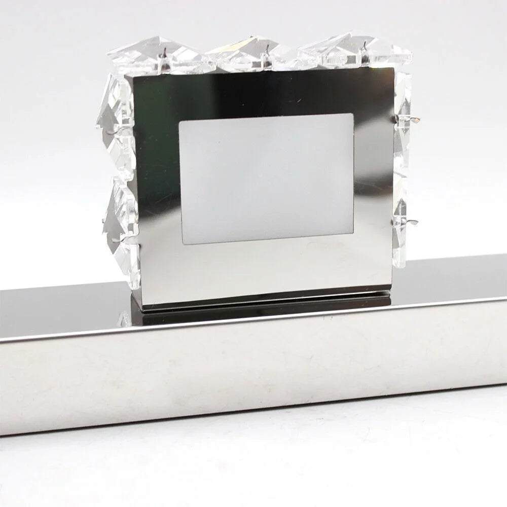 18In 3 Lights Stainless Steel Crystal Vanity Wall Light T844972