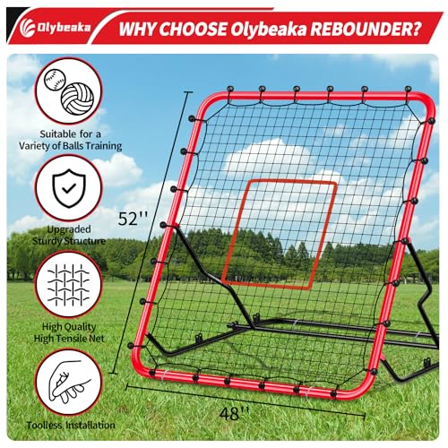 48" x 52" Baseball & Softball Rebounder Net with Carry Bag R98294