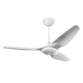 60 Ceiling Fan with Brushed Aluminum Blades and White Finish K697