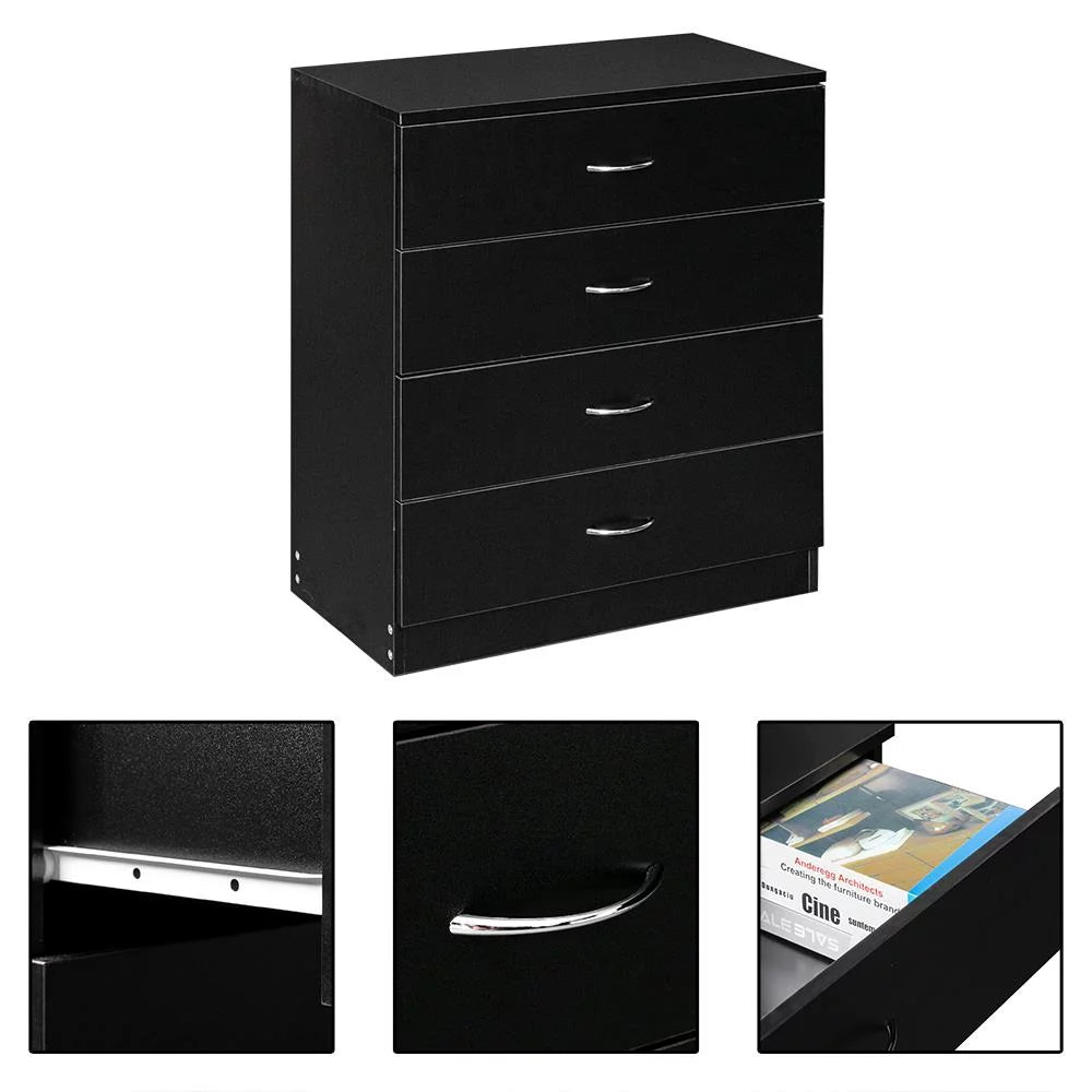 Modern 4 Drawer Dresser Storage Chest Organizer E458249