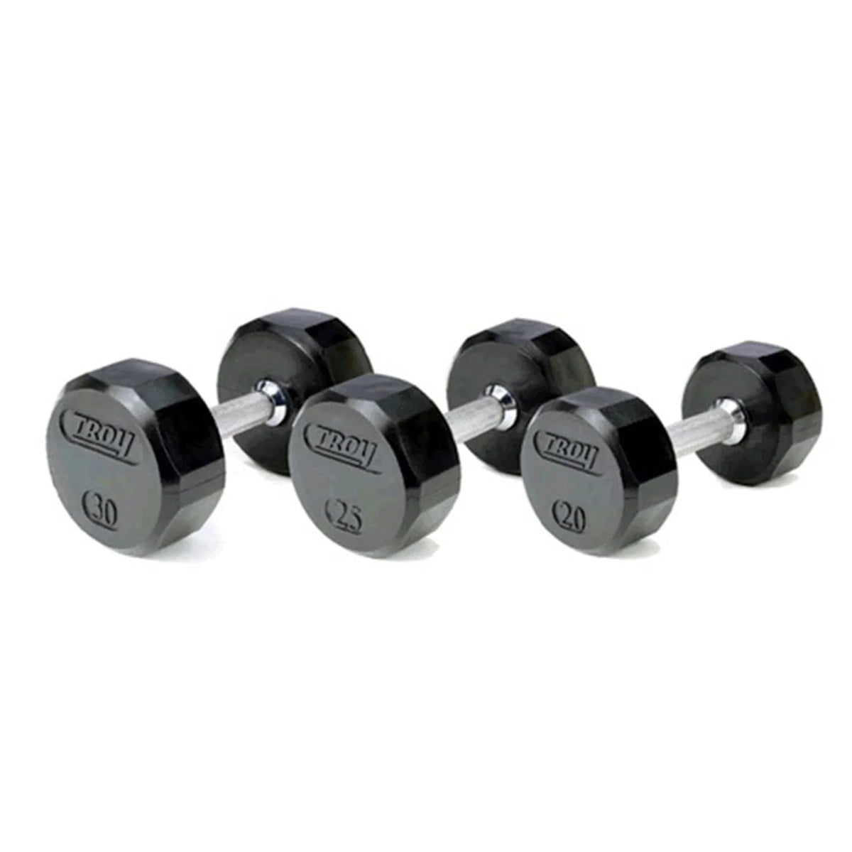 5-100 lb. Rubber Dumbbell Set Y2102