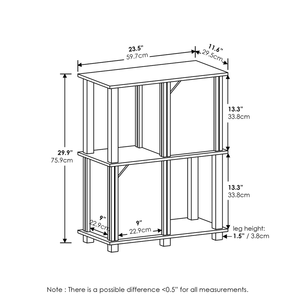 3-Tier Storage Shelf with 2 Doors A581012