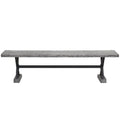 Grey Concrete and Steel Dining Bench J985