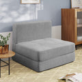 Dark Gray Convertible Sleeper Sofa Bed H7982