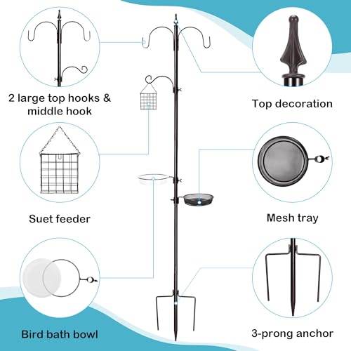 6-Hook Bird Feeding Station Kit with 4 Feeders X384