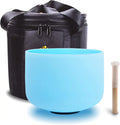 10 inch Frosted Quartz Crystal Singing Bowl with Carrying Bag and Mallet Set Q432