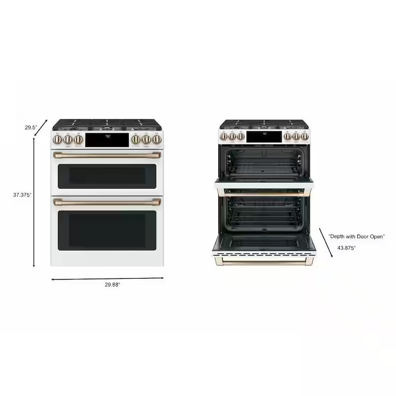 6.7 cu. ft. Smart Slide-In Double Oven Gas Range with True Convection, Air Fry Z34127