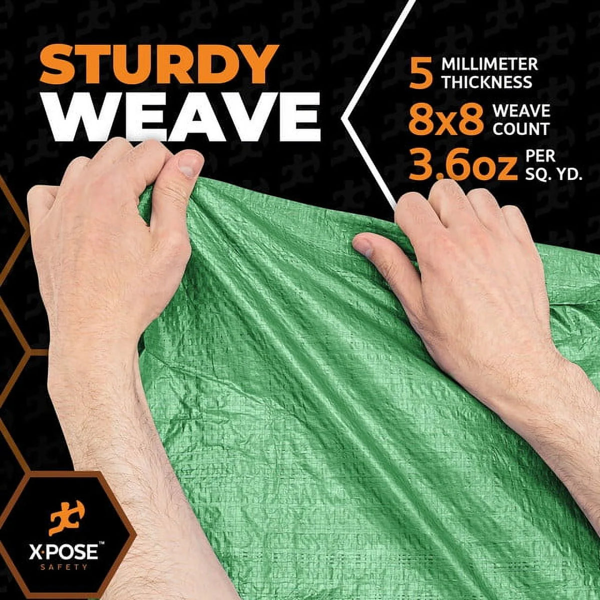 Blue 5' x 7' Waterproof Poly Tarp O191