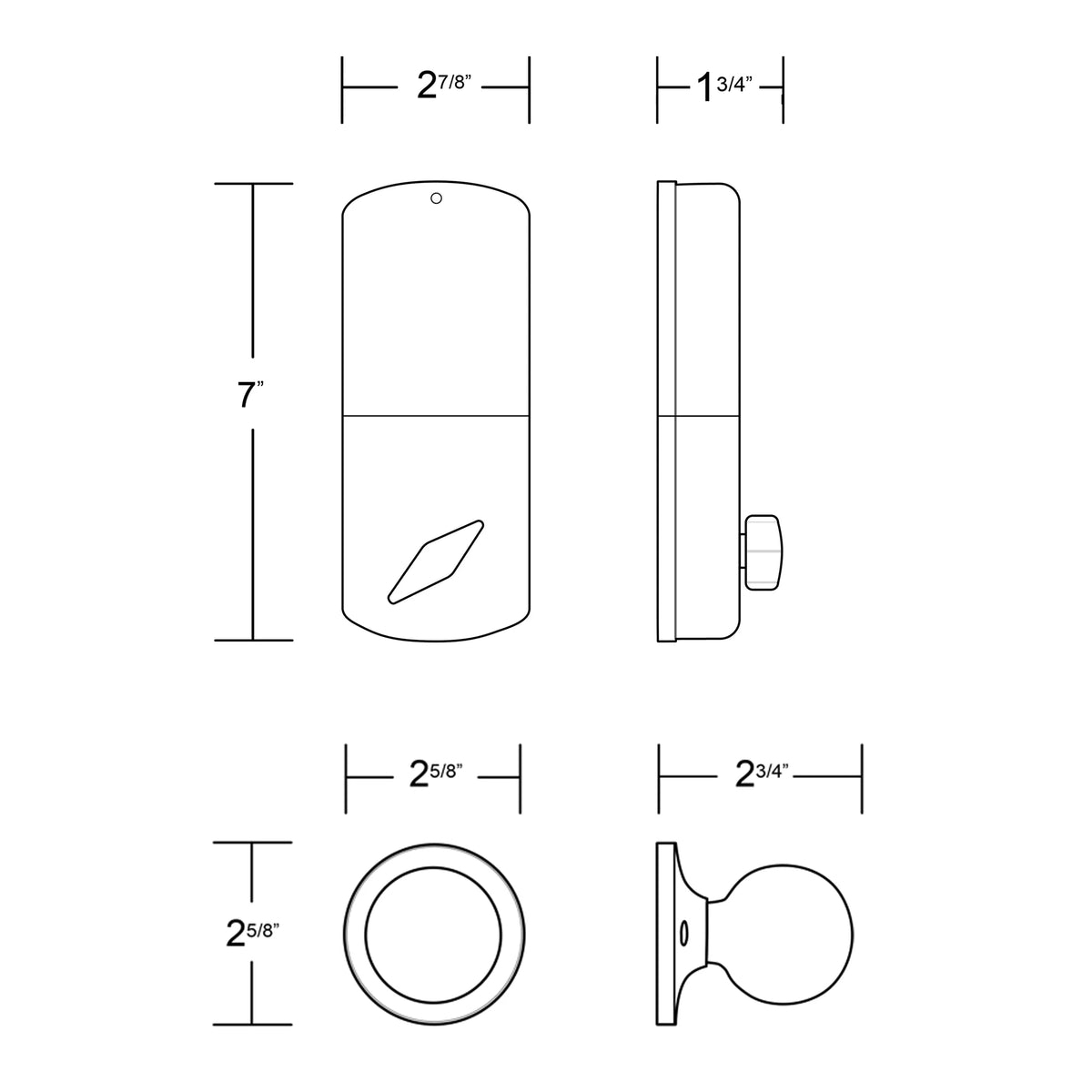 Keyless Entry Deadbolt and Handleset Door Lock with Electronic Digital Keypad Satin Nickel U503148