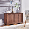 Brown Wood Buffet Table Sideboard Cabinet Q7746