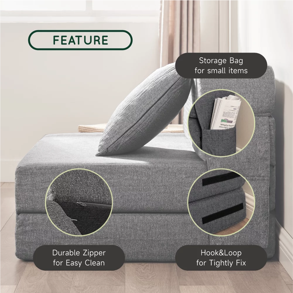 Adjustable Memory Foam Folding Sofa Bed I6277