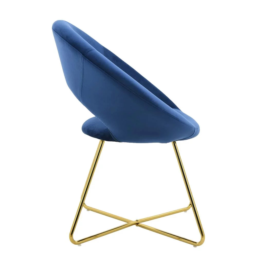 28" Velvet Accent Chair F8712