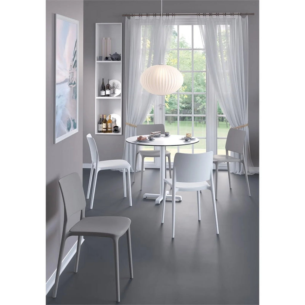 Taupe Resin Patio Dining Chair Set of 2 C306731