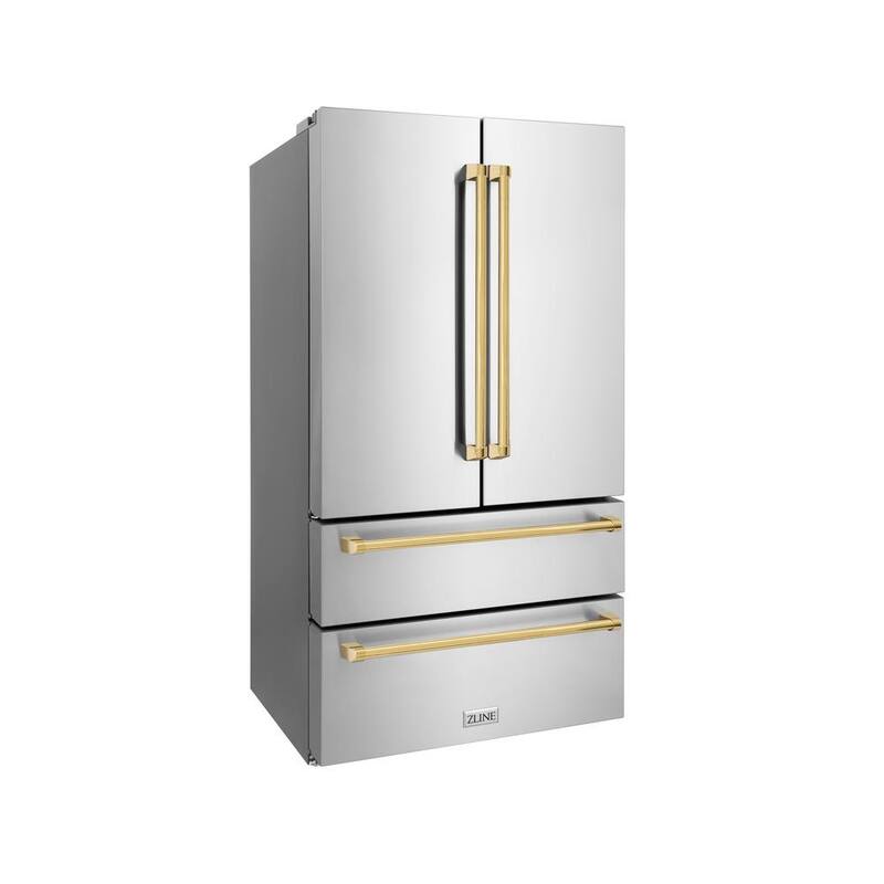 36 in. 4-Door French Door Refrigerator with Ice Maker in Stainless Steel O14451