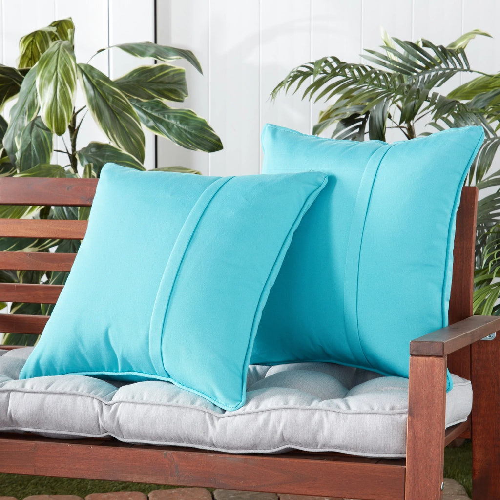Red Sunbrella Fabric Outdoor Throw Pillow 2-Pack X3529