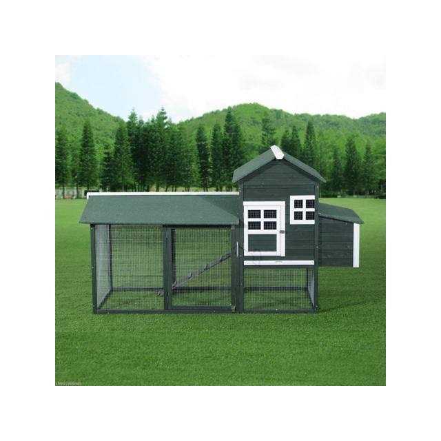 Wooden Chicken Coop with Run Nesting Box W9282