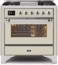Antique White Dual Fuel Propane Gas Range P864