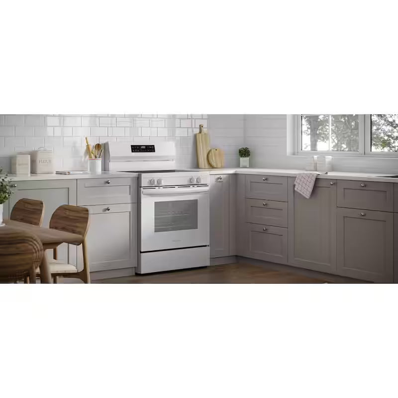 White 5 Element Freestanding Electric Range I66169