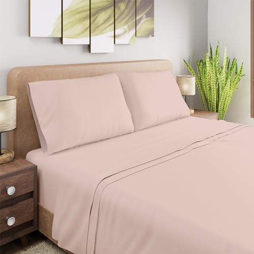 100% Cotton Percale 4-Piece Bed Sheets Set N21789