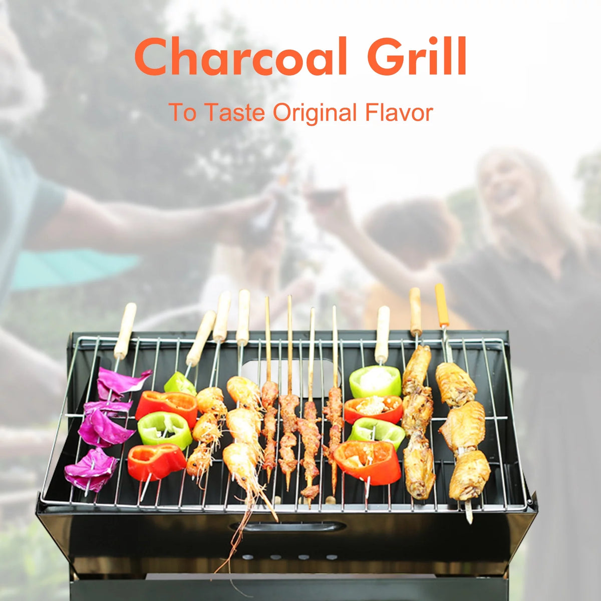 Charcoal BBQ Portable Foldable Grill J693238
